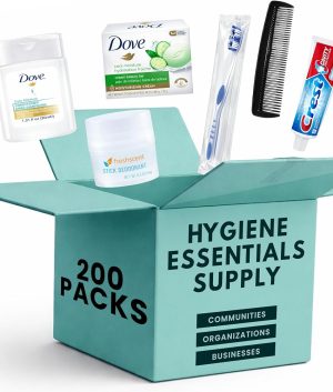 Bulk Travel Hygiene Kit – 200-Piece Toiletry Set with Bag
