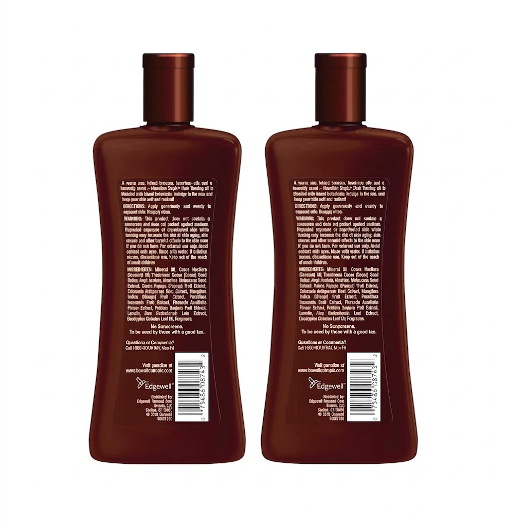 Hawaiian Tropic Dark Tanning Oil – 8 Fl Oz (2 Pack) Moisturizing Body Oil with Cocoa Butter - Image 2