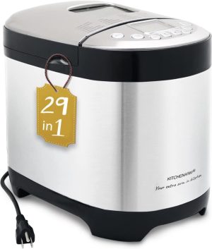 KITCHENARM 29-in-1 Smart Bread Machine – Gluten Free & Homemade Cycle