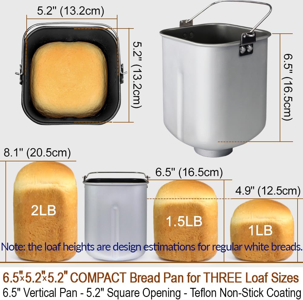 KITCHENARM 29-in-1 Smart Bread Machine – Gluten Free & Homemade Cycle - Image 8