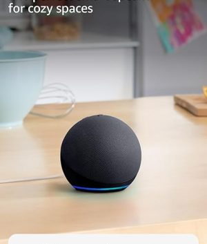 Amazon Echo Dot (Newest Model) – Vibrant Speaker with Alexa+ for Bedrooms & Offices Charcoal