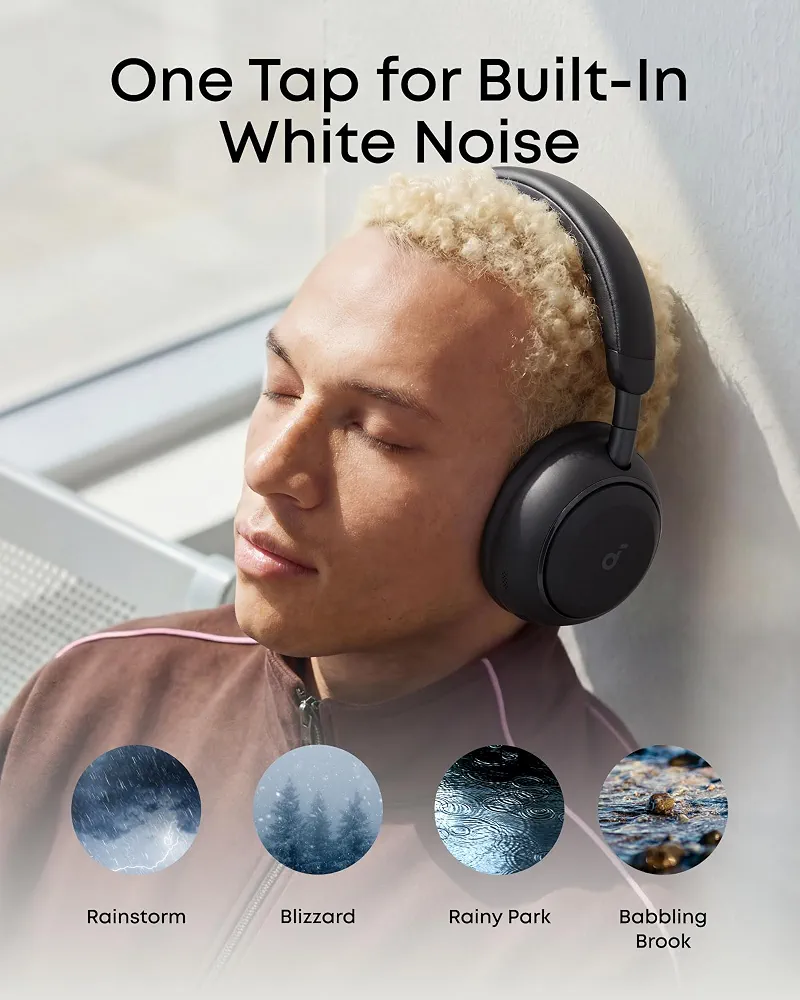 Soundcore Anker Space 2 Bluetooth 6.1 Over-Ear Headphones, Travel-Ready - Image 6