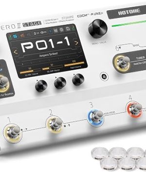 HOTONE Ampero II Stage Multi-Effects Pedal – Dual Effect Chains with Touch Screen & USB Audio