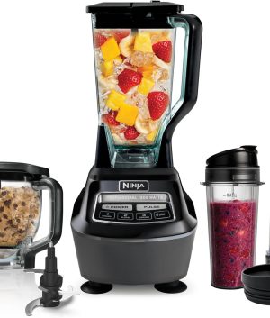 Ninja Mega Kitchen System – 1500W Blender & Food Processor, Black