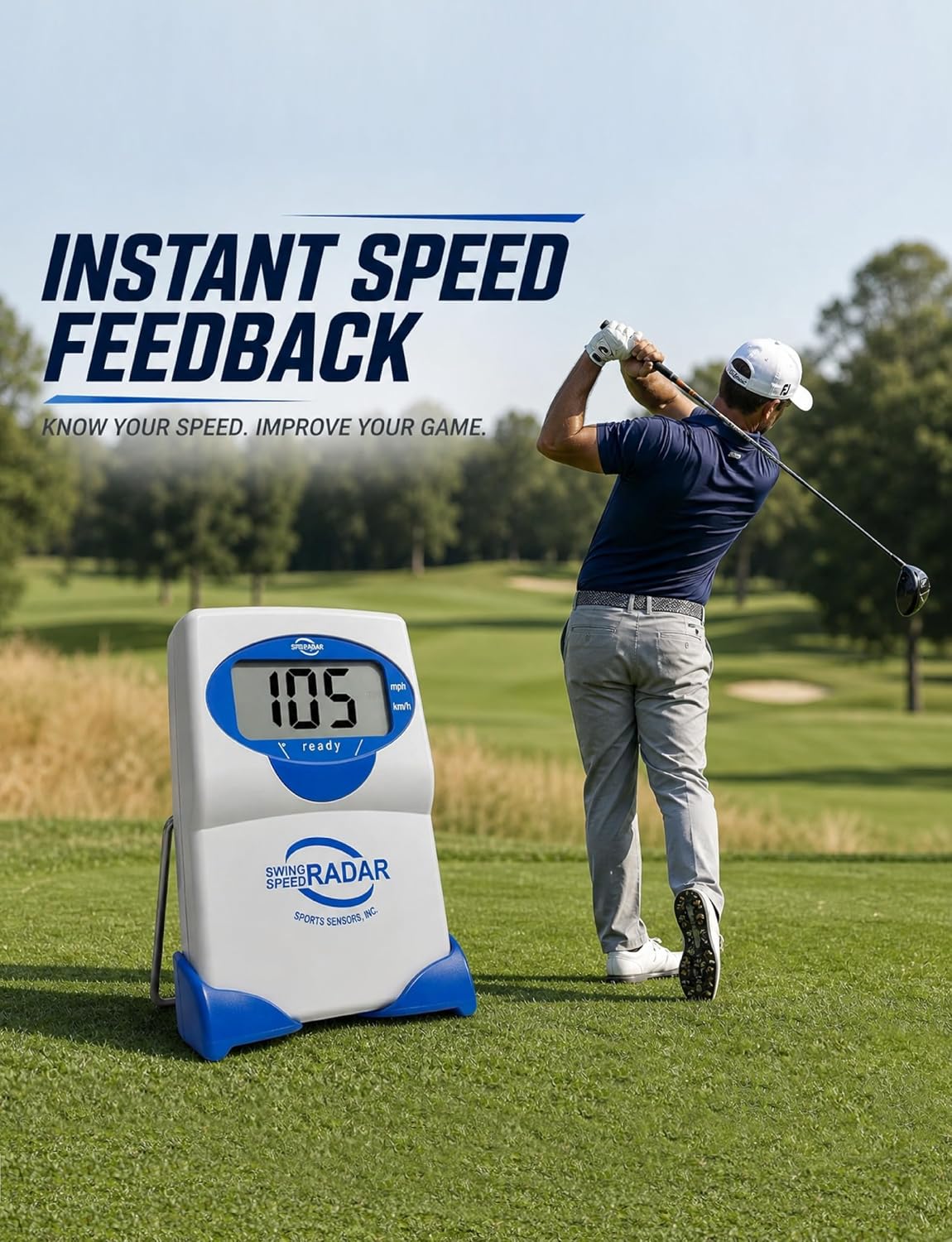 Doppler Radar Golf Swing Trainer – Club Speed & Distance Measurement Tool - Image 7